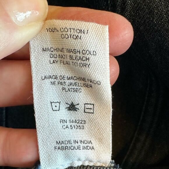 BISHOP + YOUNG Women’s Raw Hem Cropped Denim Jean Jacket Blue Size Medium - Picture 13 of 13